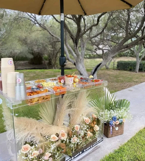 Acrylic snack Cart with lights image 0