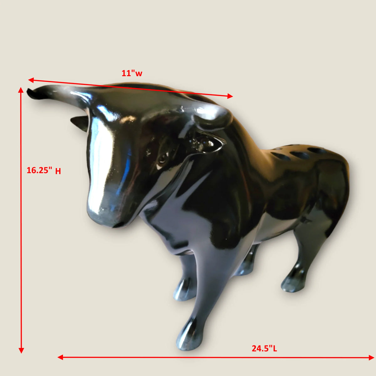 Black Tasting Flight Bull Tray with Lights for Unique Events image 9