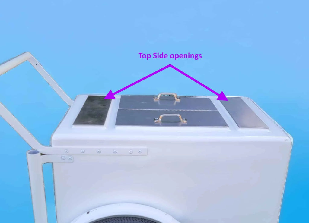 Standard White Popsicle Cart with Fenders and Bicycle Tires image 7