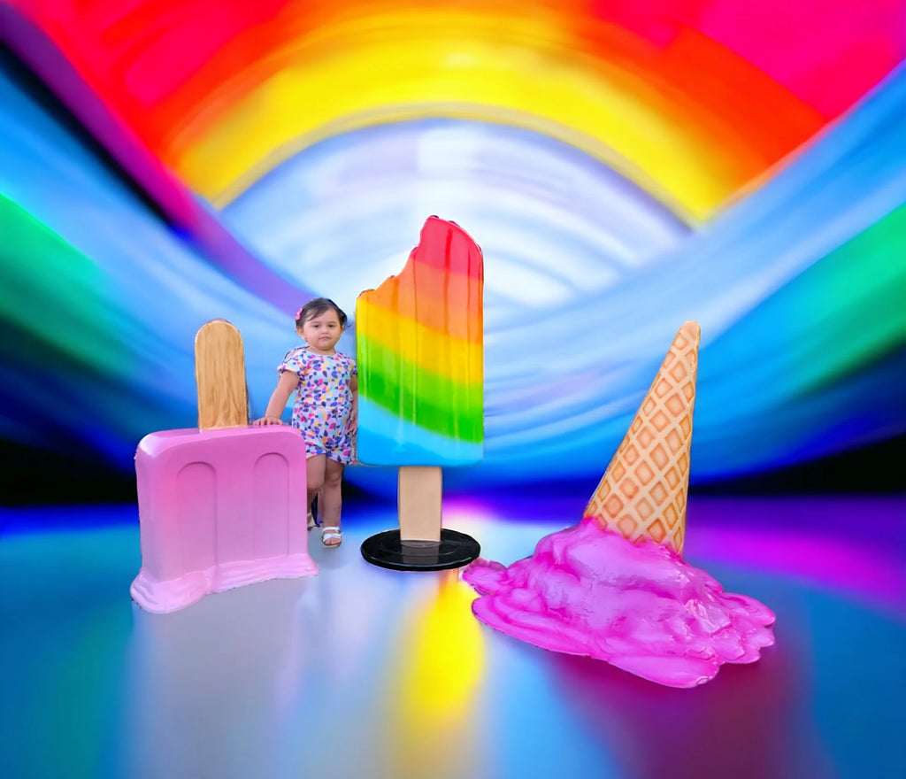 28.5” Melting Popsicle Prop – Fun and Vibrant Decor for Events image 11