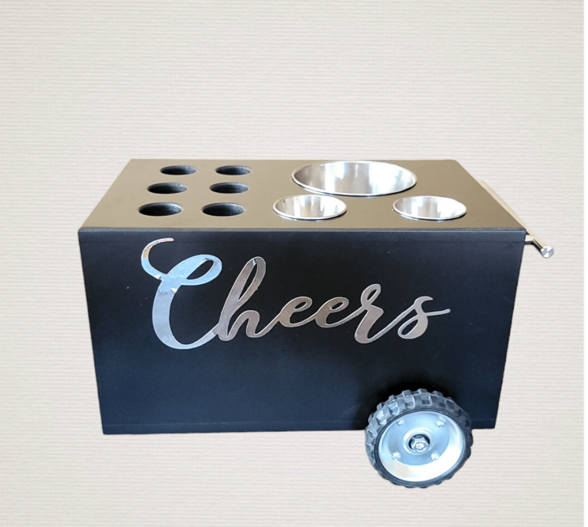 Shot Glass Cart Table-Top Bar – Stylish & Functional Drink Service image 4