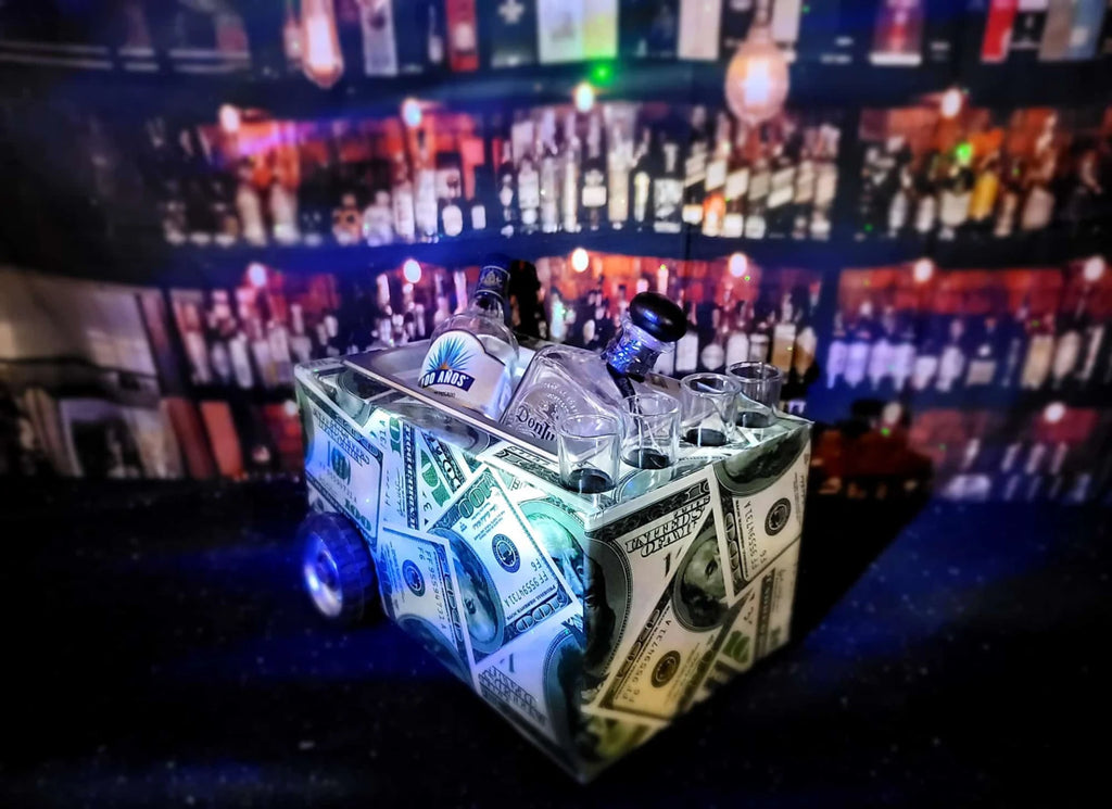 Tabletop Shot Glass Bar Cart – Dollar & American Express Style image 0