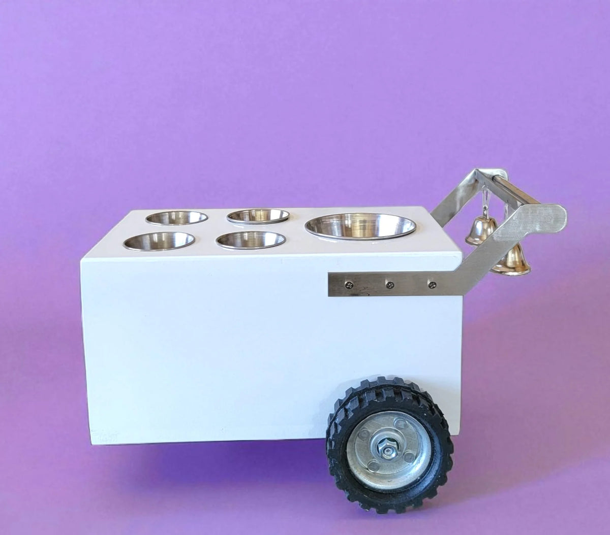 Mini Table Top Churro Cart, Esquite Cart, Elote Cart, Corn Cart, Dessert Display Cart for Home or Business with 4 toppings containers image 6