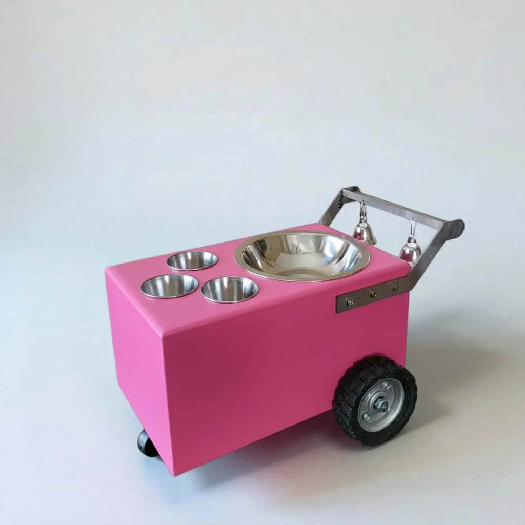Set of 4 Colorful Small Table Top Ice Cream Cart / Snack Cart / Churro cart  – Boost Your Business image 5