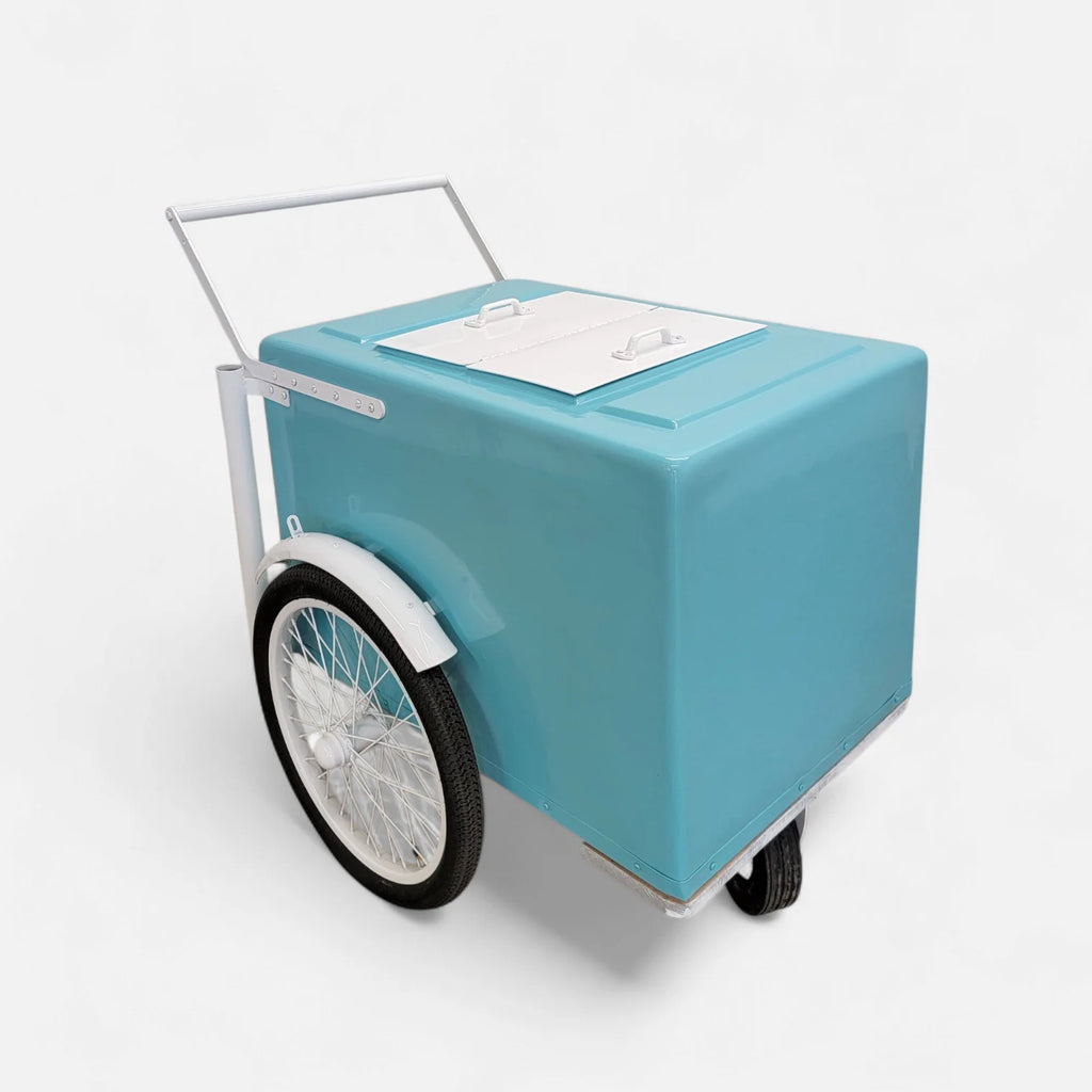 Mint with white trim  Popsicle Cart with Fenders Standard Size – Sleek &amp; Functional image 3