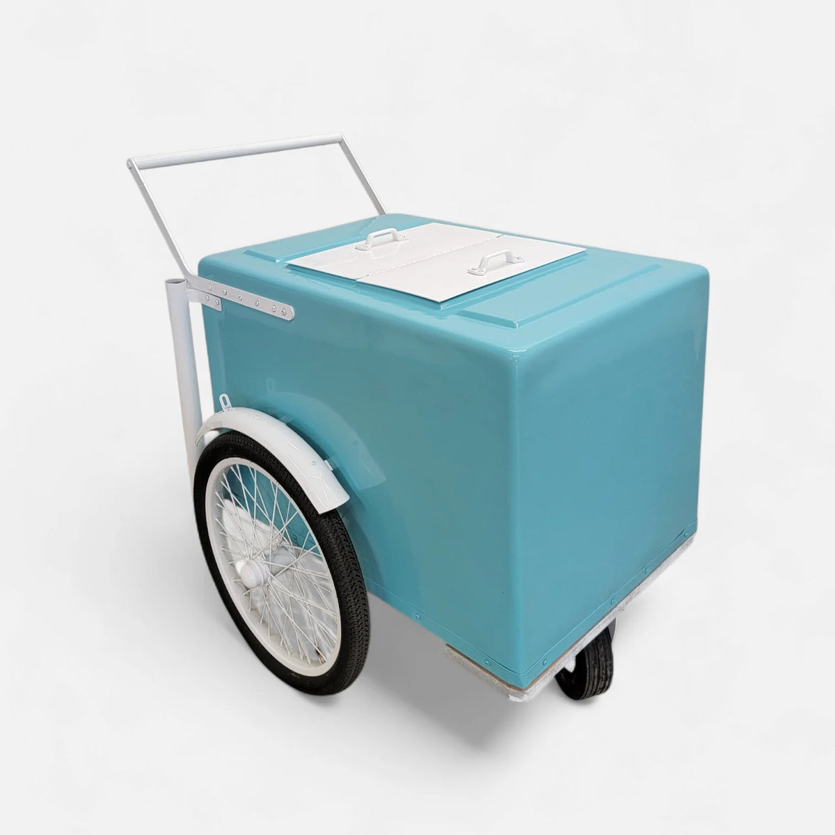 Mint with white trim  Popsicle Cart with Fenders Standard Size – Sleek &amp; Functional image 3