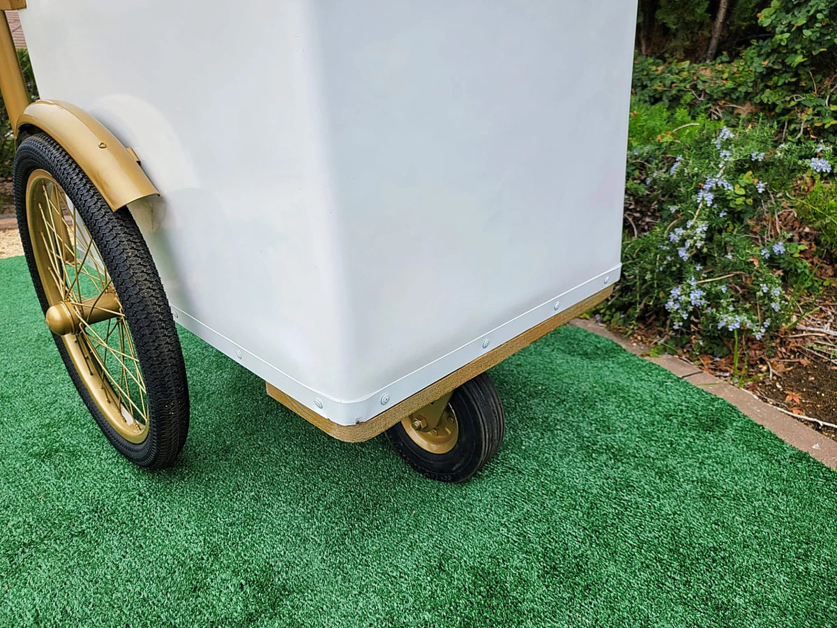 Standard Pink Popsicle Cart with Gold Trim for Events & Businesses image 8