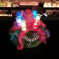 Fiberglass Octopus Shot Tray with LED Lights – Bottle Service Tray for Bars, Restaurants, Seafood & Mariscos – 7 Shot Glass Holder image 0