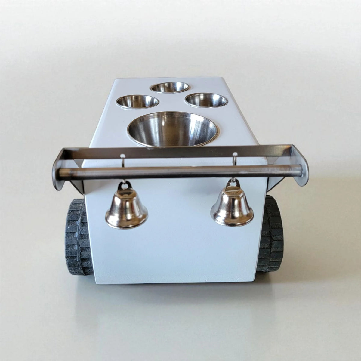Mini Table Top Churro Cart, Esquite Cart, Elote Cart, Corn Cart, Dessert Display Cart for Home or Business with 3 toppings containers image 7
