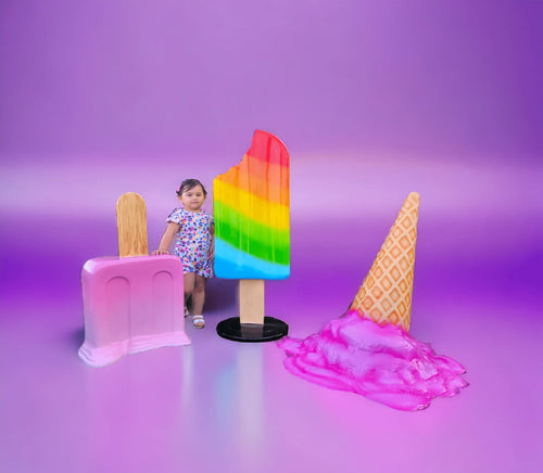 48.5” Multicolor Standing Popsicle Prop – Eye-Catching Decor image 0