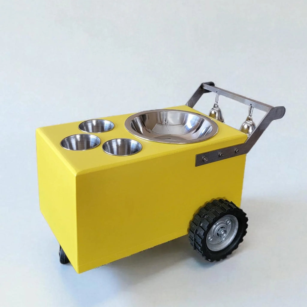 Set of 4 Colorful Small Table Top Ice Cream Cart / Snack Cart / Churro cart  – Boost Your Business image 9