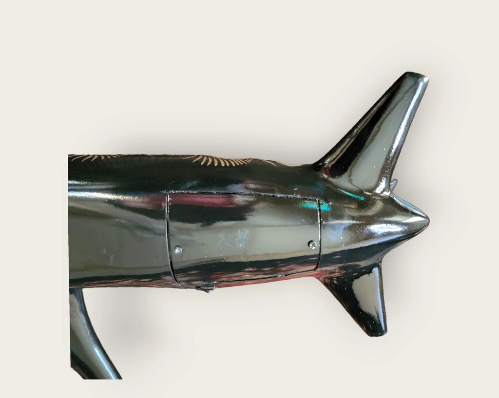 6 Shot Black Fiberglass Airplane Tequila Flight Tray with Stunning Lights image 2
