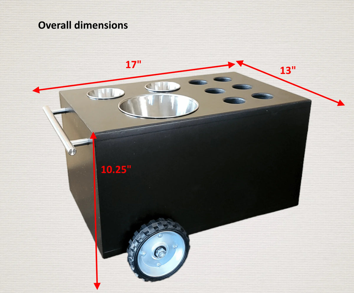 Shot Glass Cart Table-Top Bar – Stylish & Functional Drink Service image 3