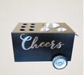 Shot Glass Cart Table-Top Bar – Stylish & Functional Drink Service<span> - </span>Black image