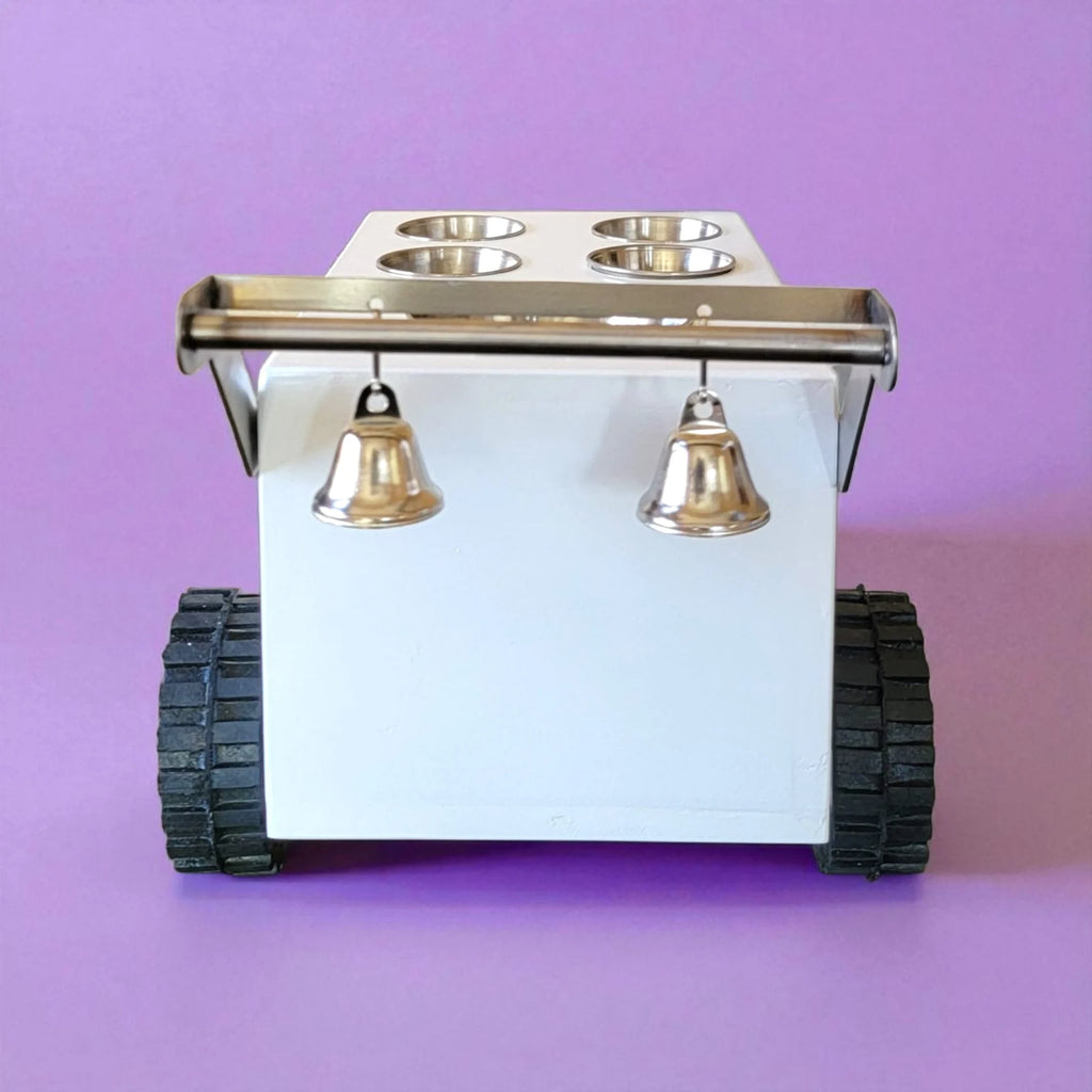 Mini Table Top Churro Cart, Esquite Cart, Elote Cart, Corn Cart, Dessert Display Cart for Home or Business with 4 toppings containers image 9