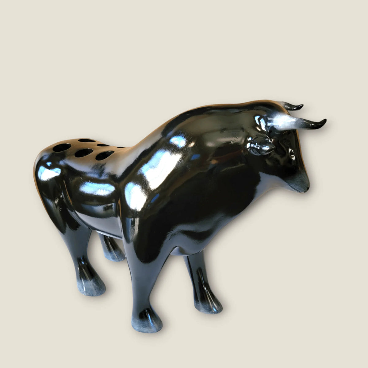 Black Tasting Flight Bull Tray with Lights for Unique Events image 4