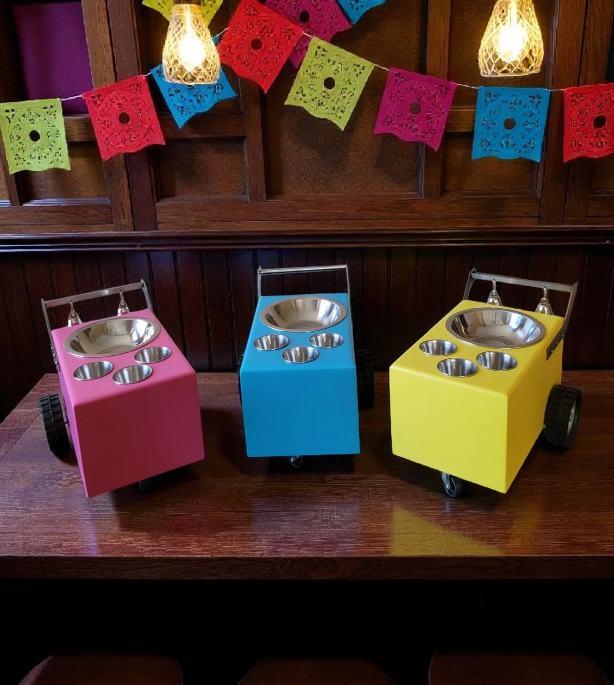 Colorful Small Table Top Ice Cream Cart / Snack Cart / Churro cart  – Boost Your Business image 1