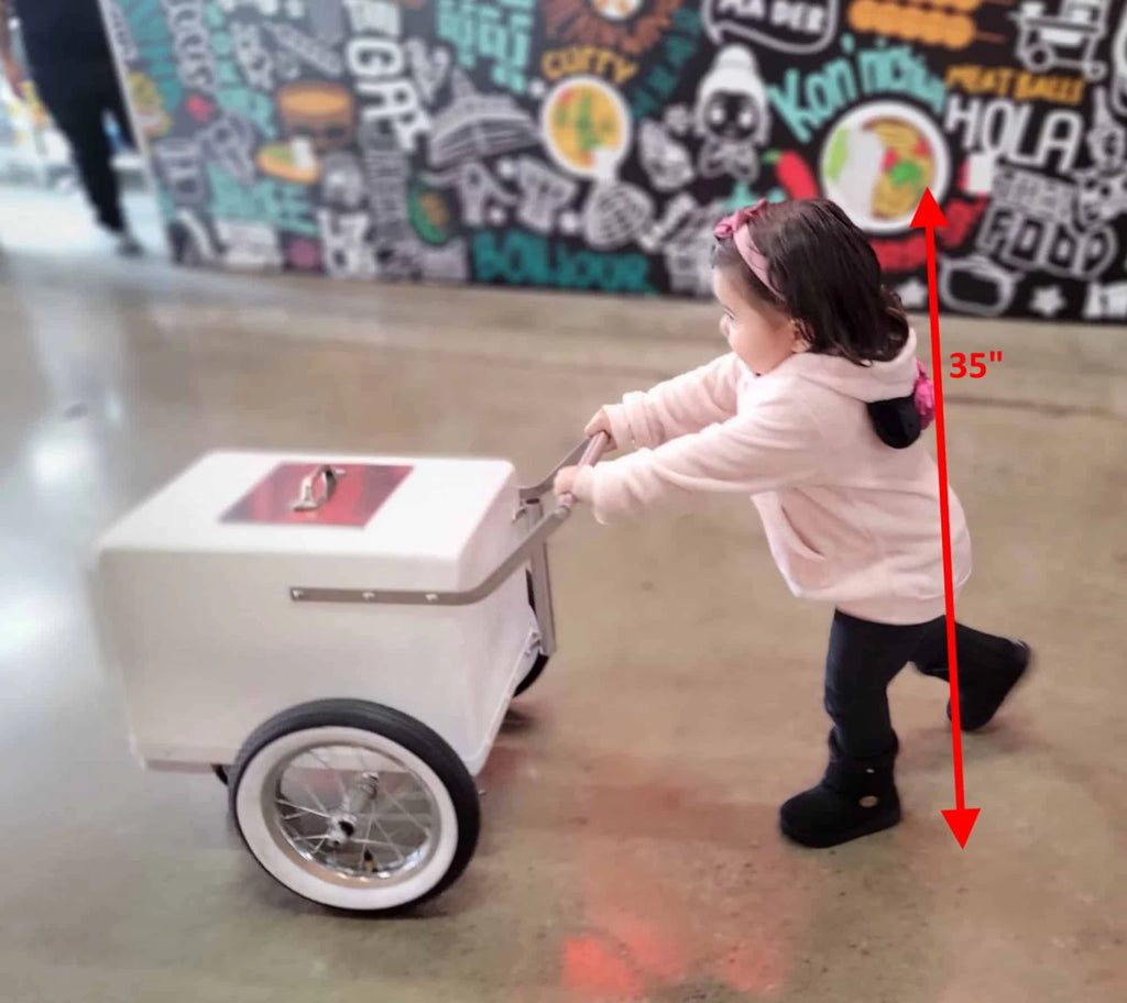 Baby Size Popsicle Cart with all black Bicycle Tires – Compact & Versatile image 8