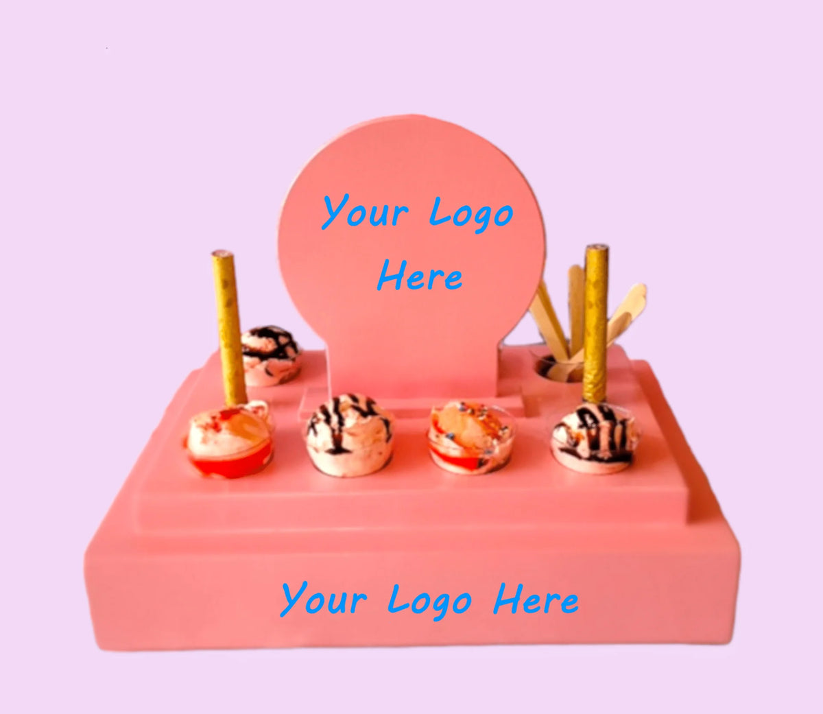 Ice Cream Tasting Flight Tray – Pink for Celebrations image 2
