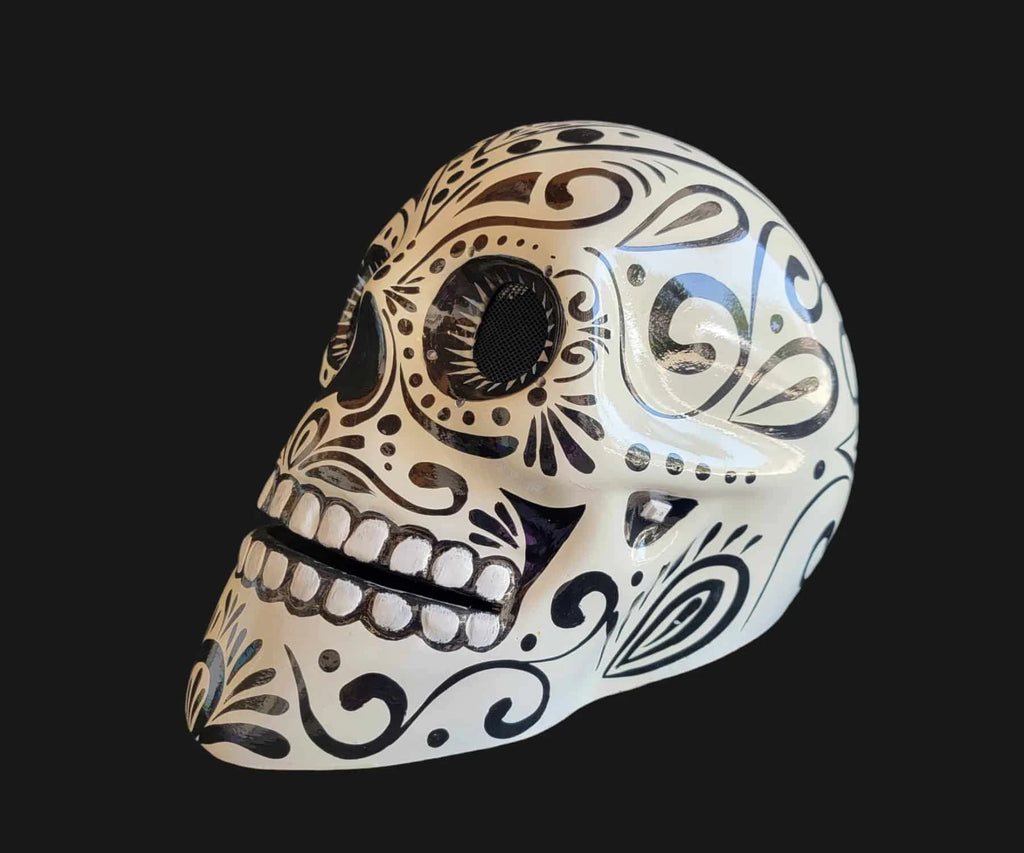 Calavera mask / helmet with Stunning LED Lights for show image 5