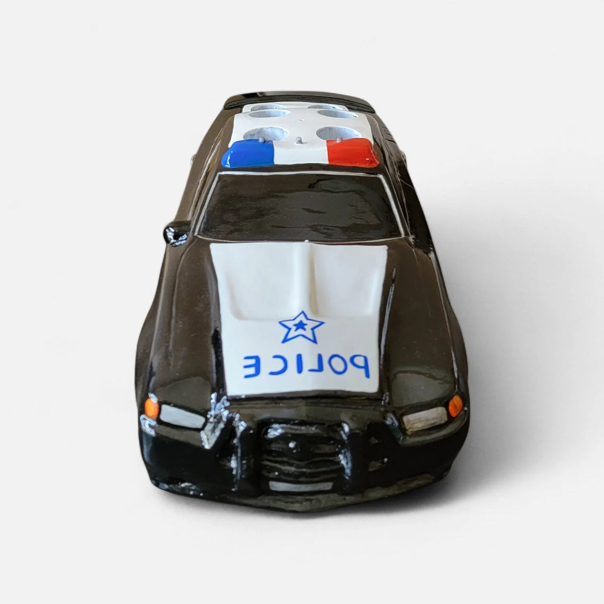 Police Car Tequila Shot Flight Tray with LED Lights – 6 Shot Glass Holder for Bars, Bottle Service, Parties & Events image 8