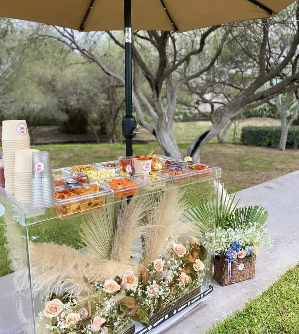 Acrylic snack Cart with lights<span> - </span>Large image