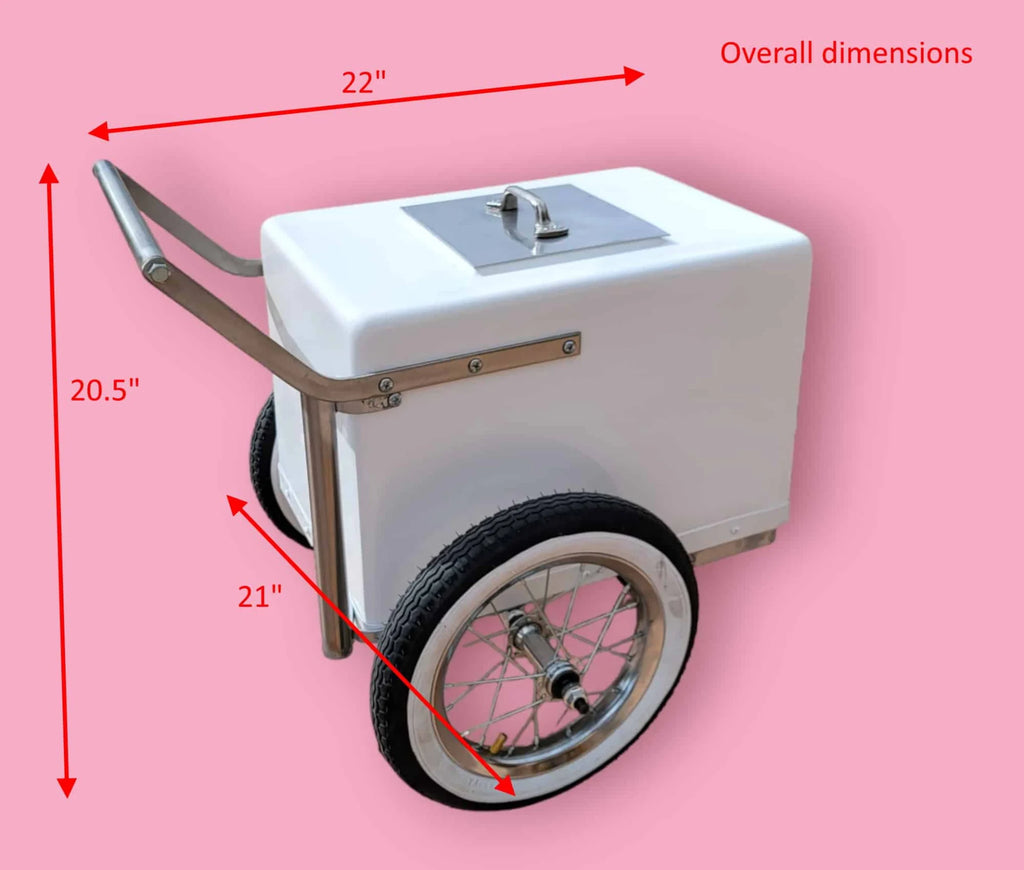 Baby Size Popsicle Cart with all black Bicycle Tires – Compact & Versatile image 9