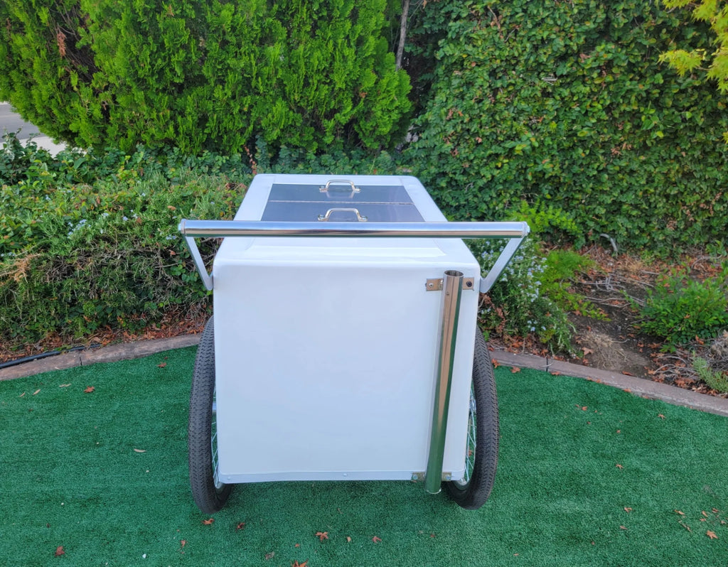 Standard Popsicle Cart with Bicycle Tires – Chrome Trim image 3