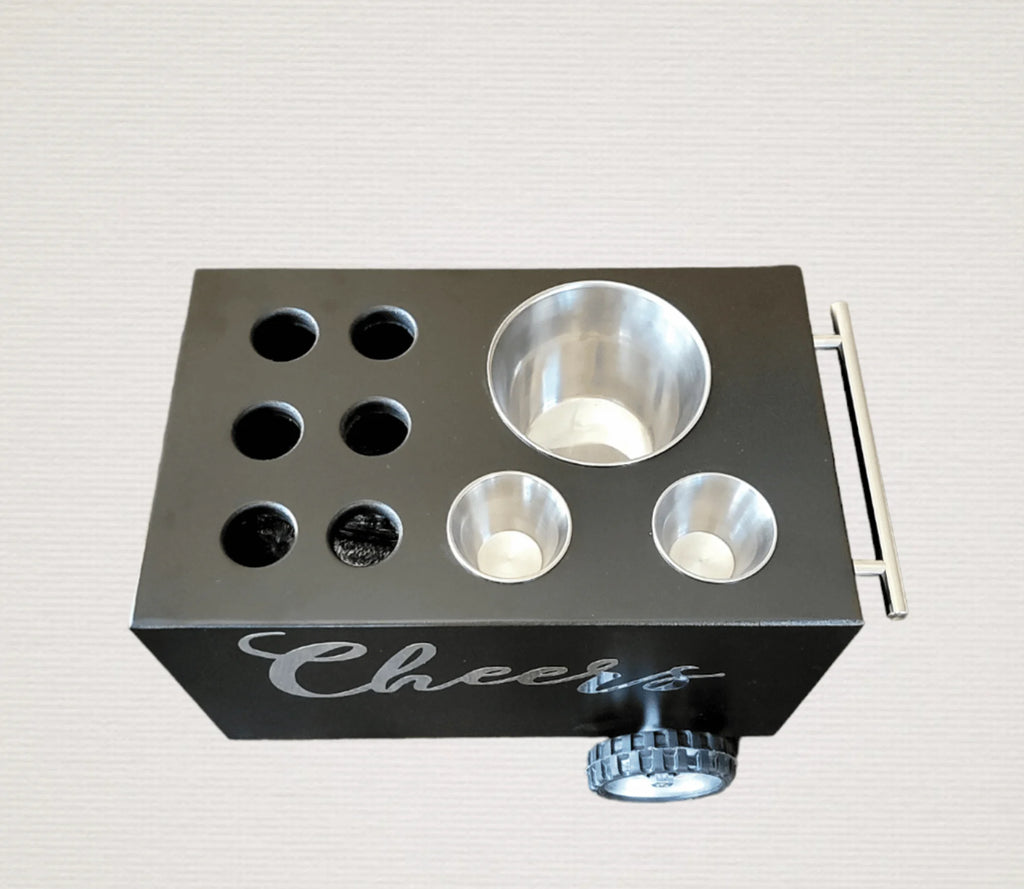 Shot Glass Cart Table-Top Bar – Stylish & Functional Drink Service image 2
