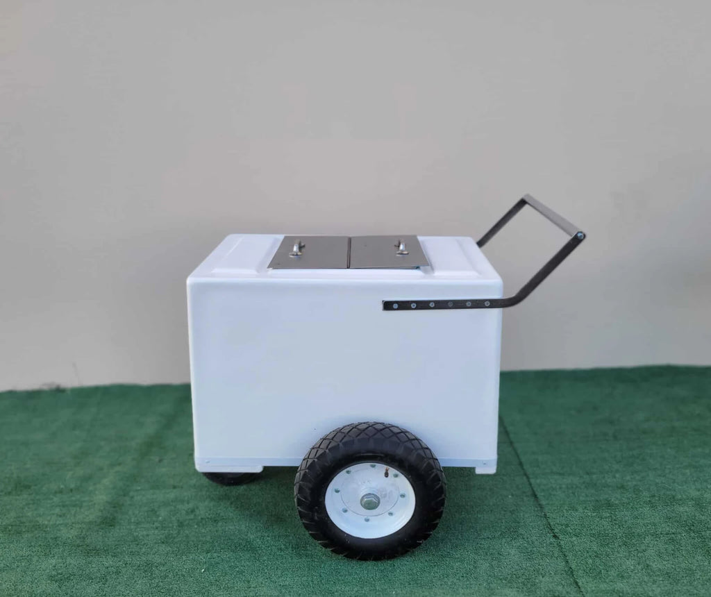 Classic Popsicle Cart Standard Size – White with Thick Tires image 4