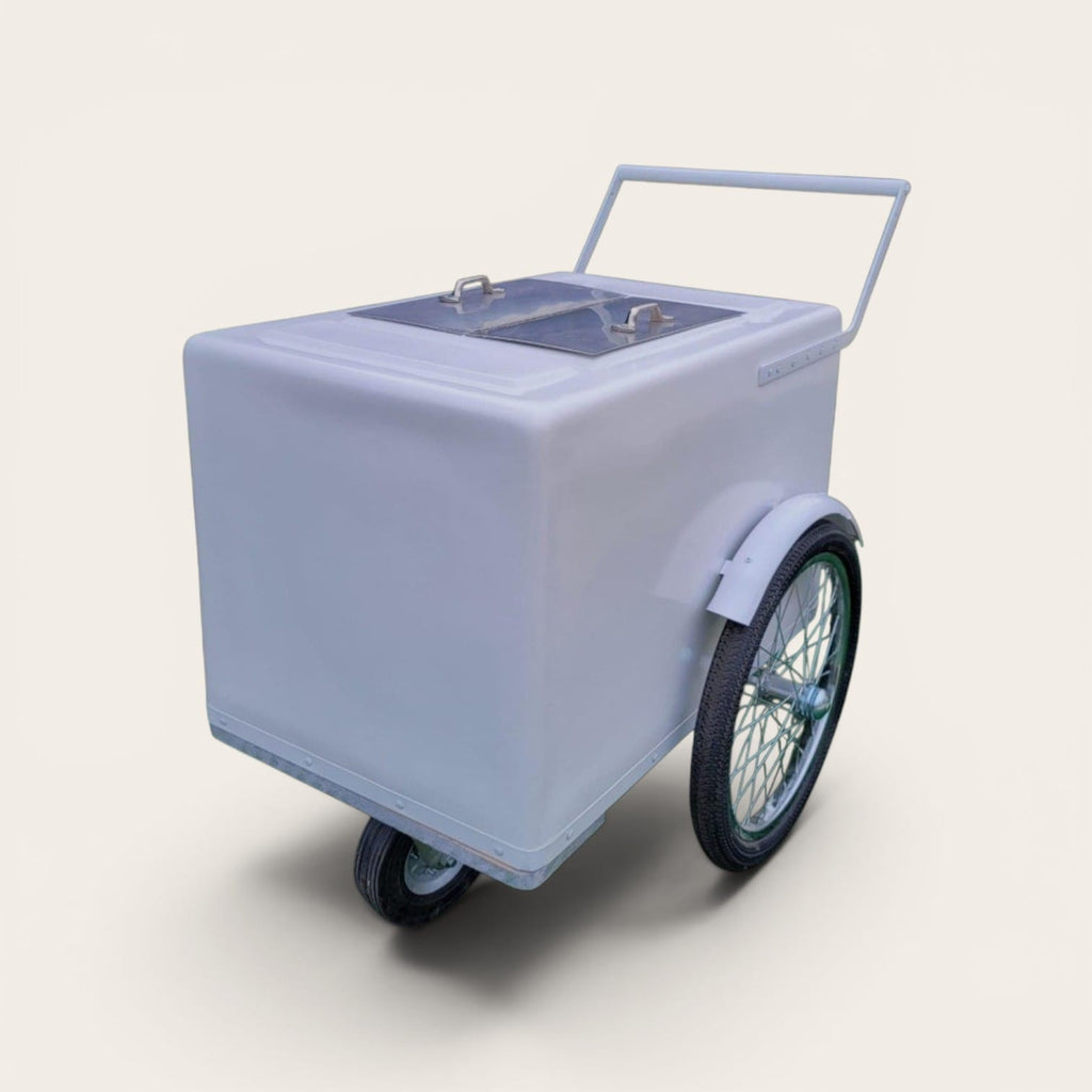 Popsicle Cart all white with Fenders Standard Size – Sleek & Functional All white