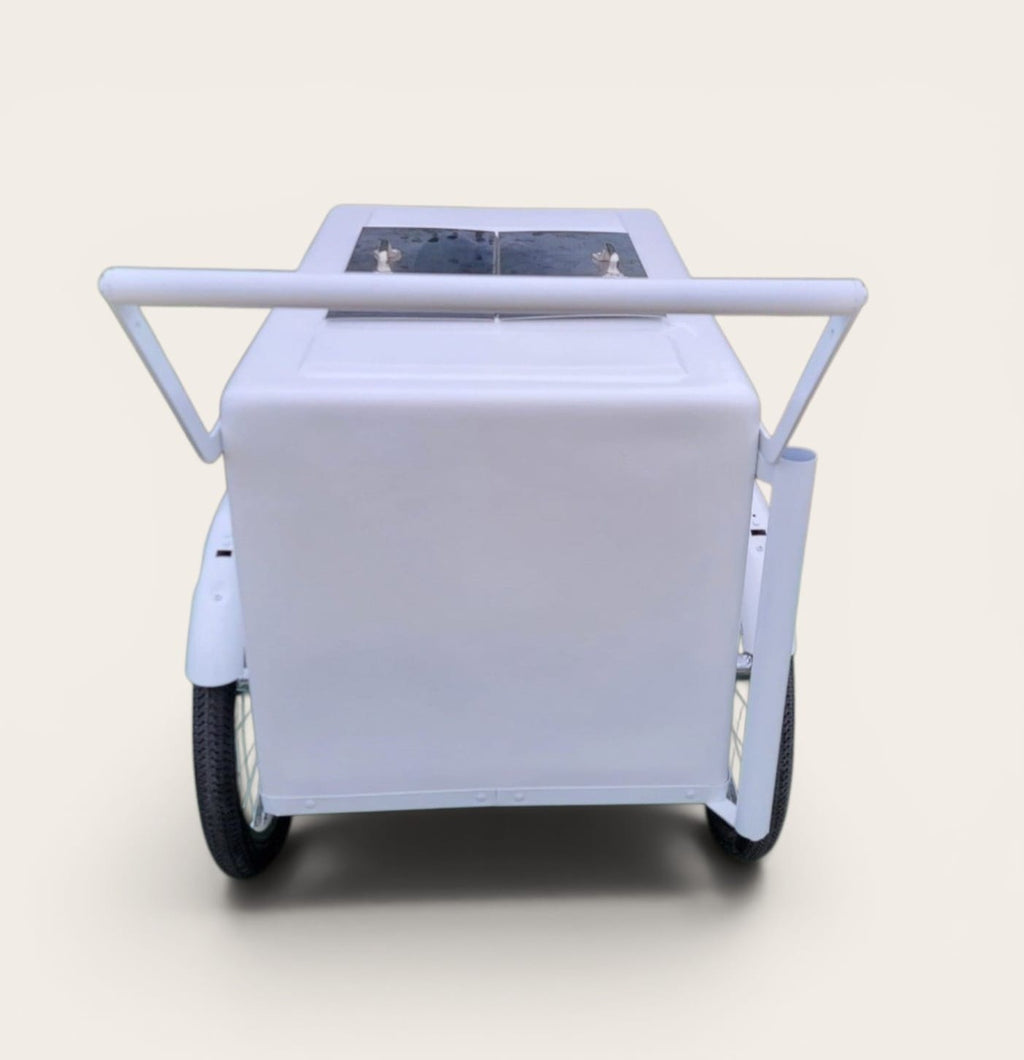 Popsicle Cart all white with Fenders Standard Size – Sleek & Functional All white