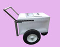 Classic Popsicle Cart Small Size – White with Thick Tires image 0