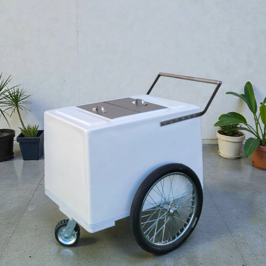 Standard Popsicle Cart with Bicycle Tires – Chrome Trim image 0