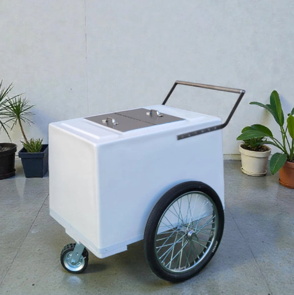 Standard Popsicle Cart with Bicycle Tires – Chrome Trim image 0