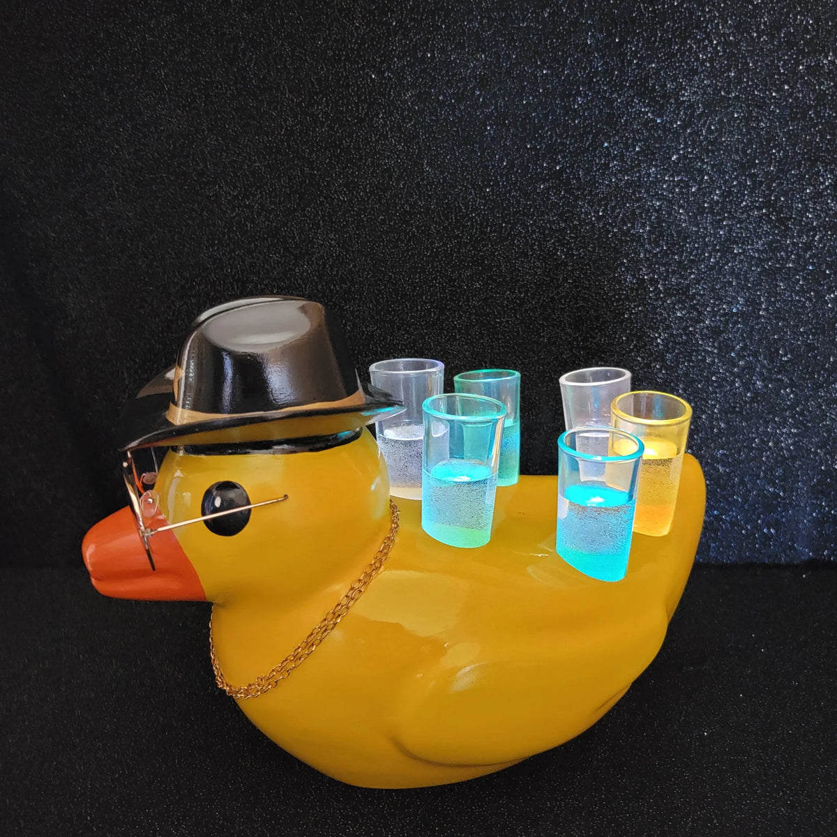 LED Disco Cowboy Duck Shot Tray – Light Up 6 Shot Glass Holder for Bars, Bottle Service, Bachelorette Parties & Western Party Decor image 1