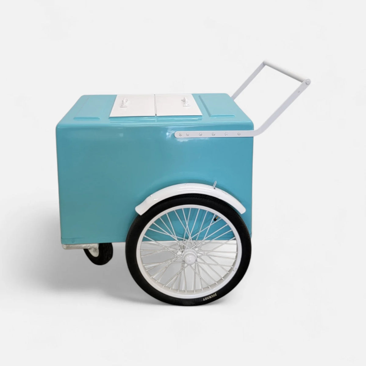 Mint with white trim  Popsicle Cart with Fenders Standard Size – Sleek &amp; Functional image 4