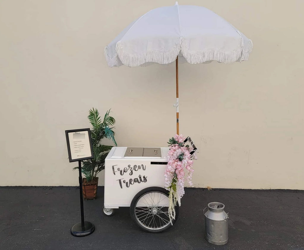 Standard Popsicle Cart with Bicycle Tires – Chrome Trim image 2