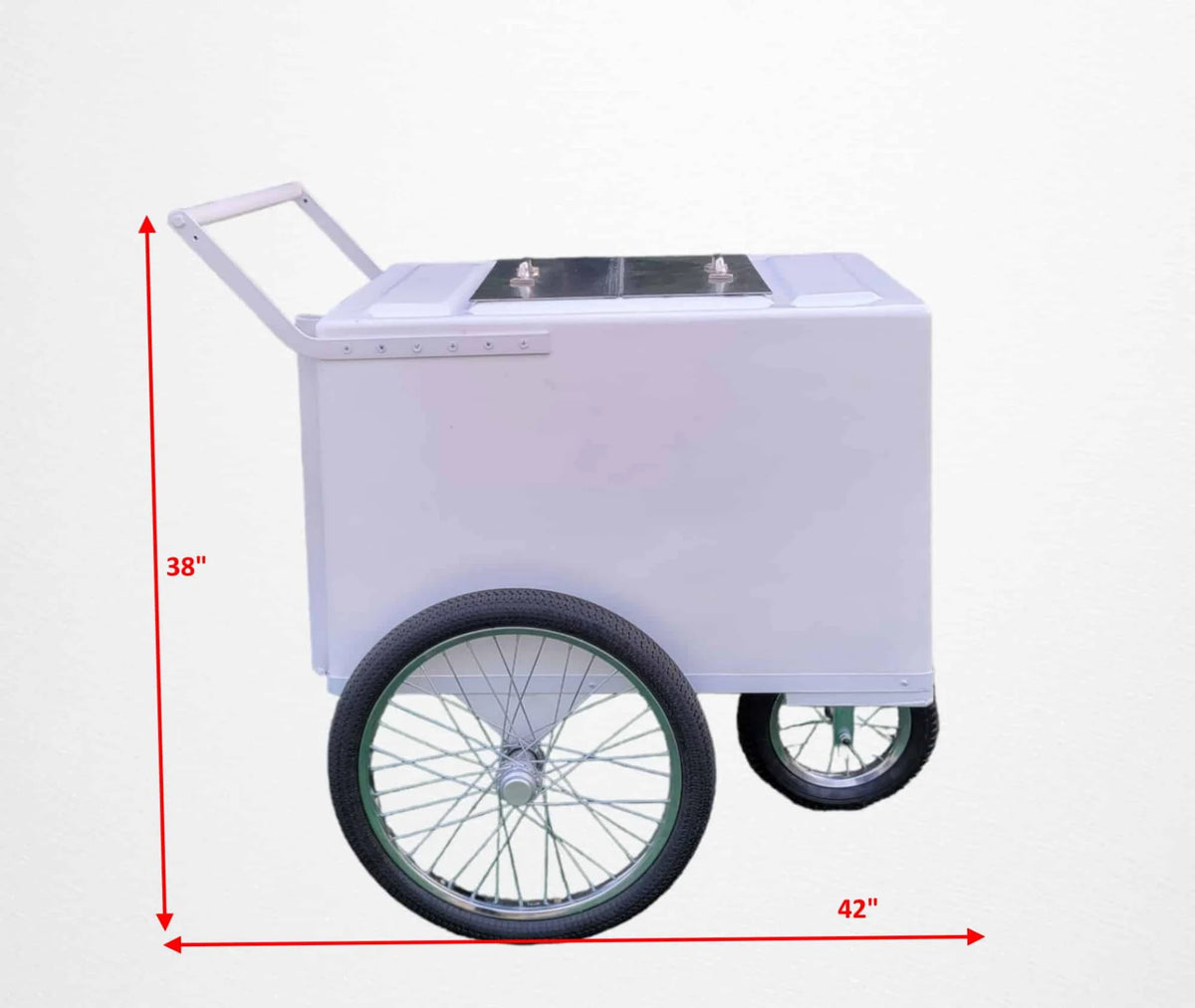 Taller Popsicle Cart with Bicycle Tires – Elegant &amp; Functional image 2