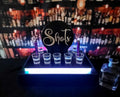 Tasting Flight Tray with Multicolor Lighting – Perfect for Celebrations image 0