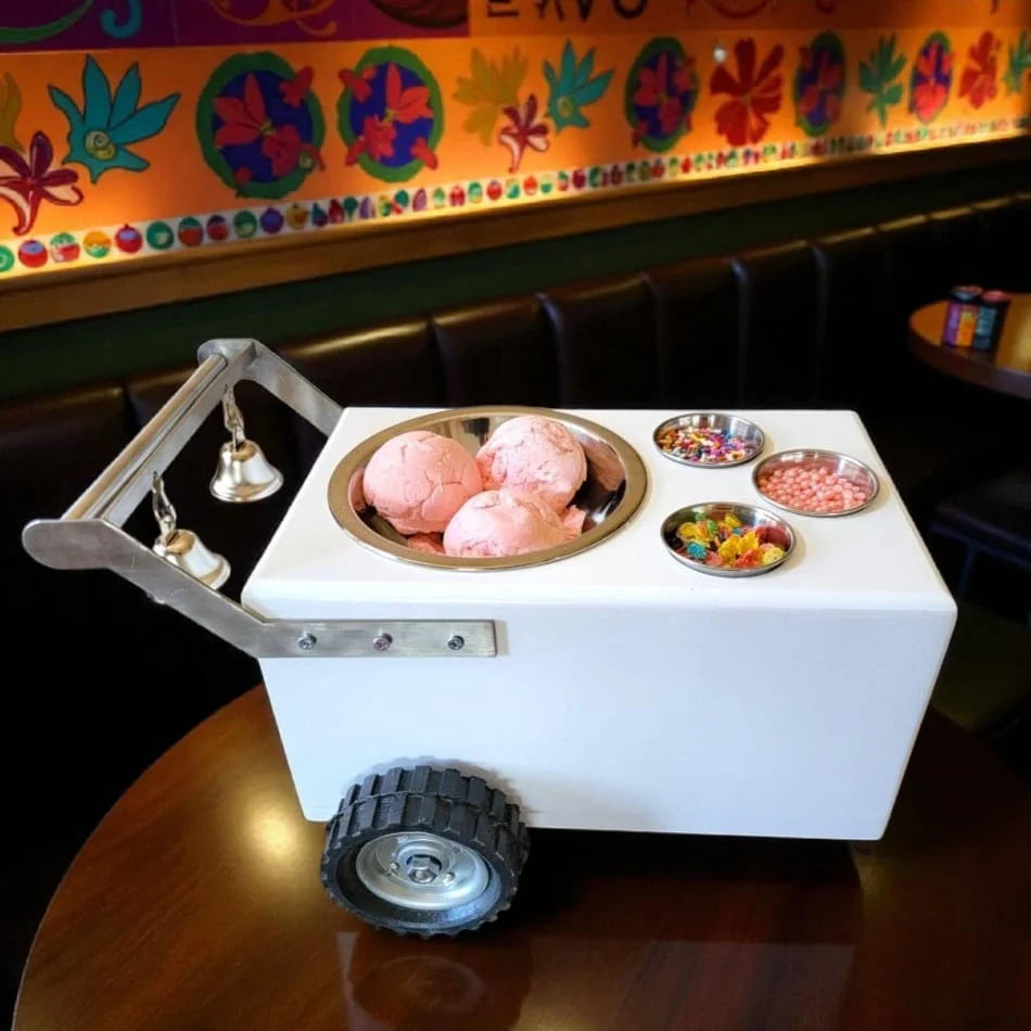 Set of 4 Colorful Small Table Top Ice Cream Cart / Snack Cart / Churro cart  – Boost Your Business image 10