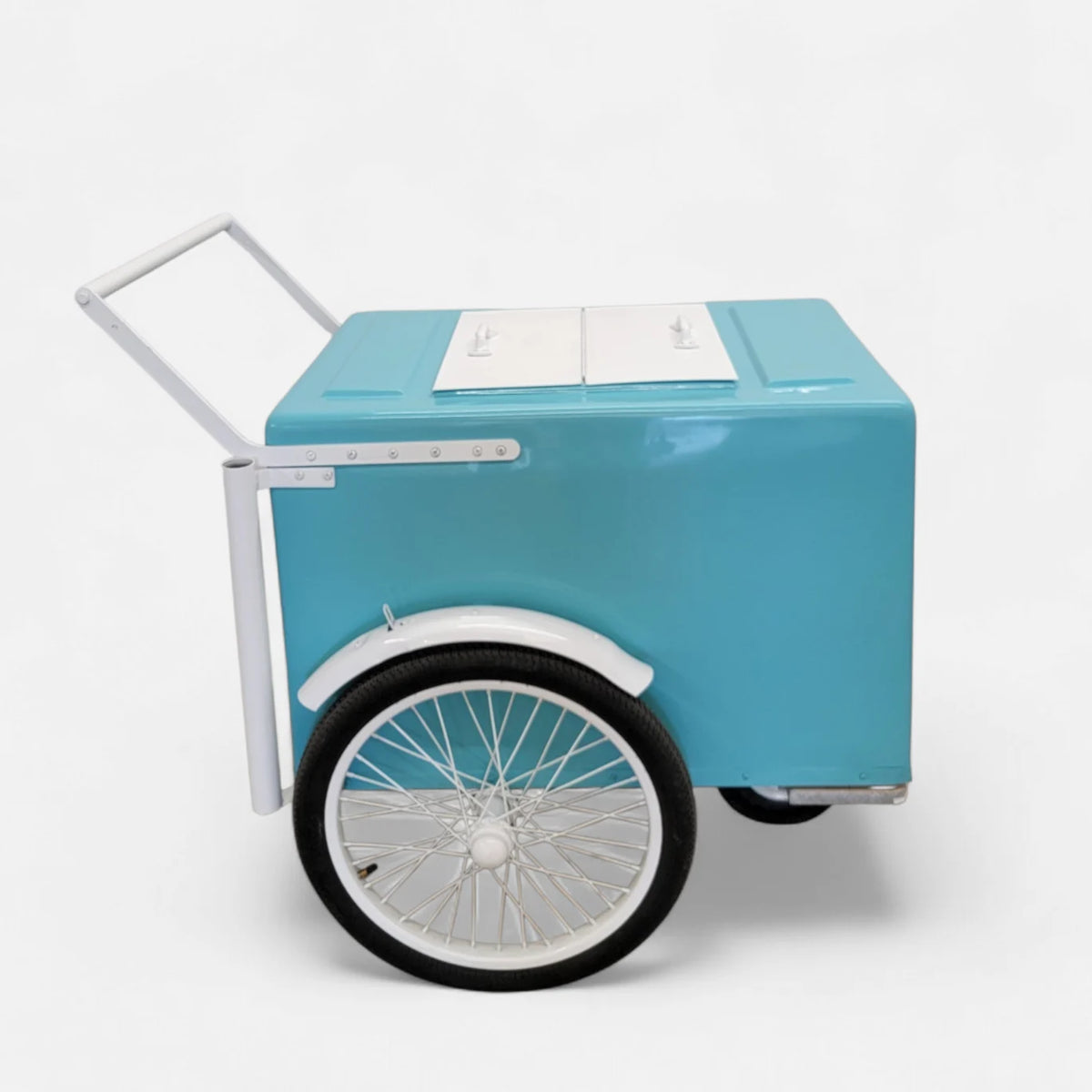 Mint with white trim  Popsicle Cart with Fenders Standard Size – Sleek &amp; Functional image 2