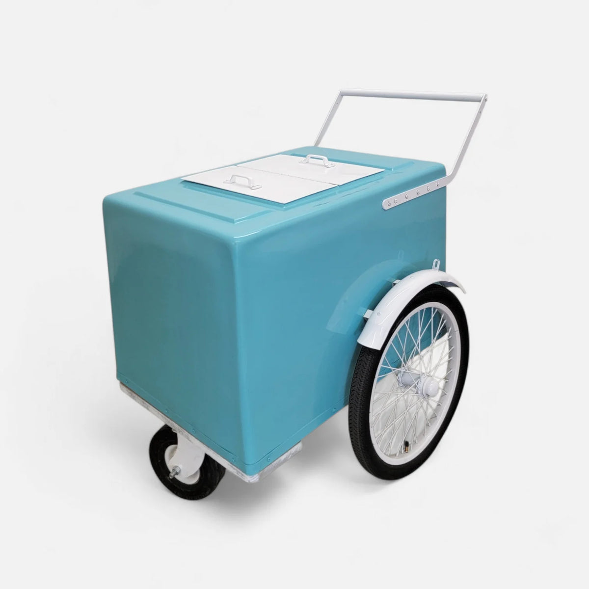 Mint with white trim  Popsicle Cart with Fenders Standard Size – Sleek &amp; Functional image 6