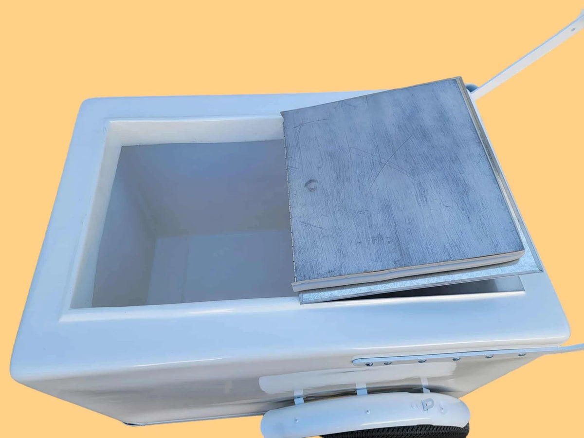 Standard Size Popsicle Cart with XL Door & Sleek White Trim image 2