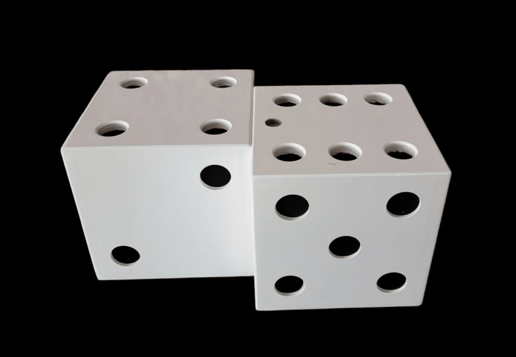 Dice Shaped Tasting Flight Tray – Fun Las Vegas-Themed Decor image 3