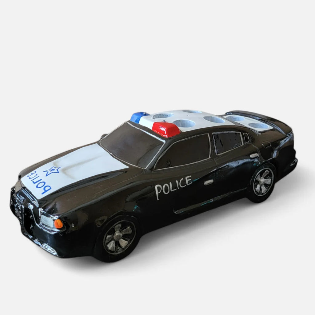 Police Car Tequila Shot Flight Tray with LED Lights – 6 Shot Glass Holder for Bars, Bottle Service, Parties & Events image 10