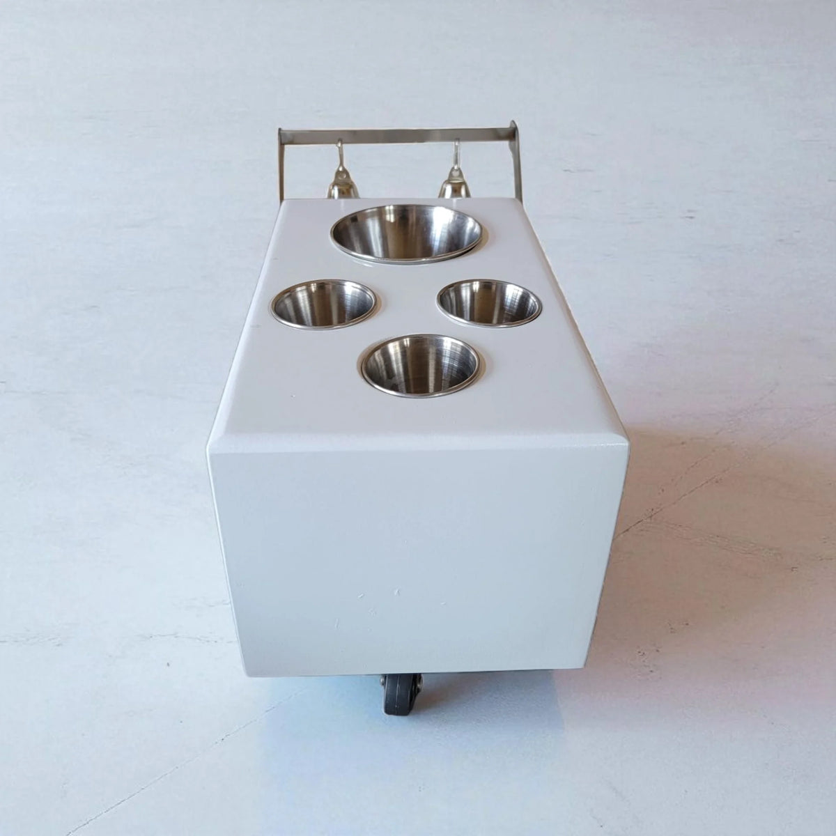 Mini Table Top Churro Cart, Esquite Cart, Elote Cart, Corn Cart, Dessert Display Cart for Home or Business with 3 toppings containers image 8