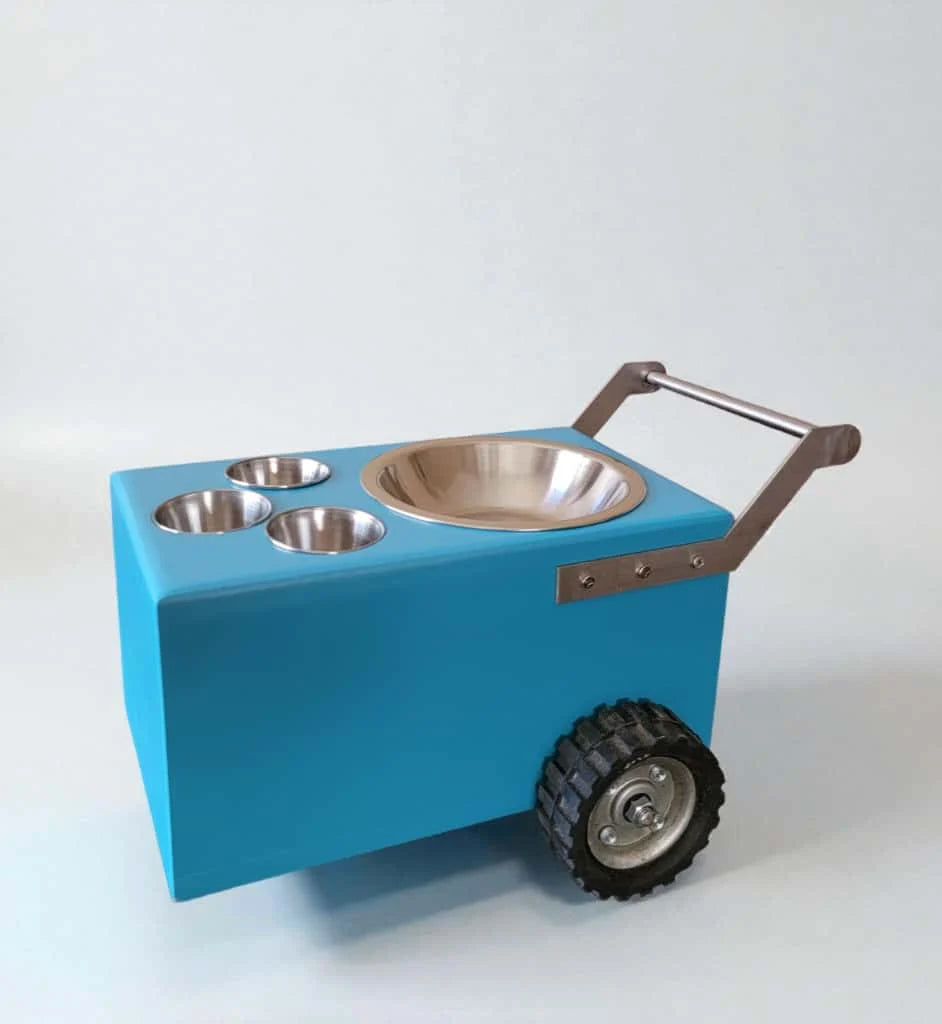 Set of 4 Colorful Small Table Top Ice Cream Cart / Snack Cart / Churro cart  – Boost Your Business image 6