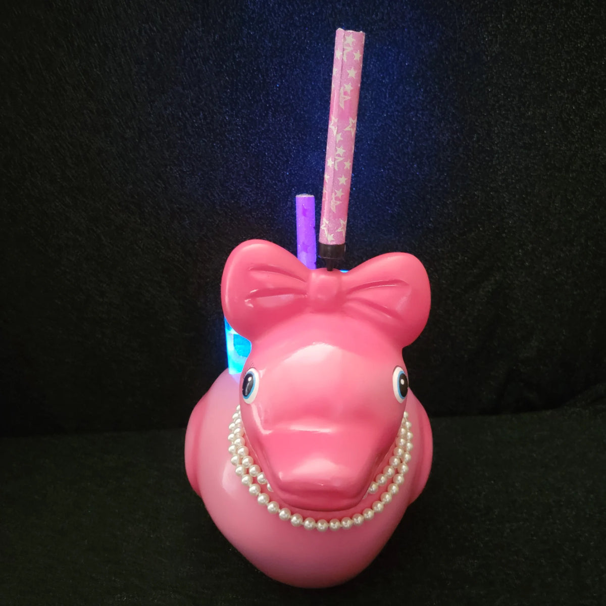 Pink LED Duck Shot Tray for 6 – Light Up Shot Glass Holder | Unique Party Shot Flight Tray for Bars & Bachelorette Parties image 4