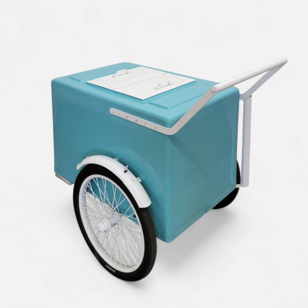 Mint with white trim  Popsicle Cart with Fenders Standard Size – Sleek &amp; Functional image 5